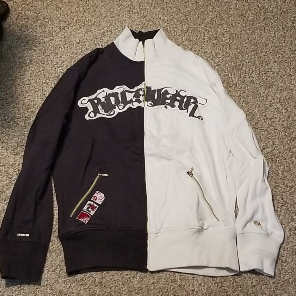 Rocawear Zip Up Swearshirt Size Large